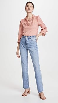 Rolla's Women's Classic Straight Jeans, 90s Blue, 31 at